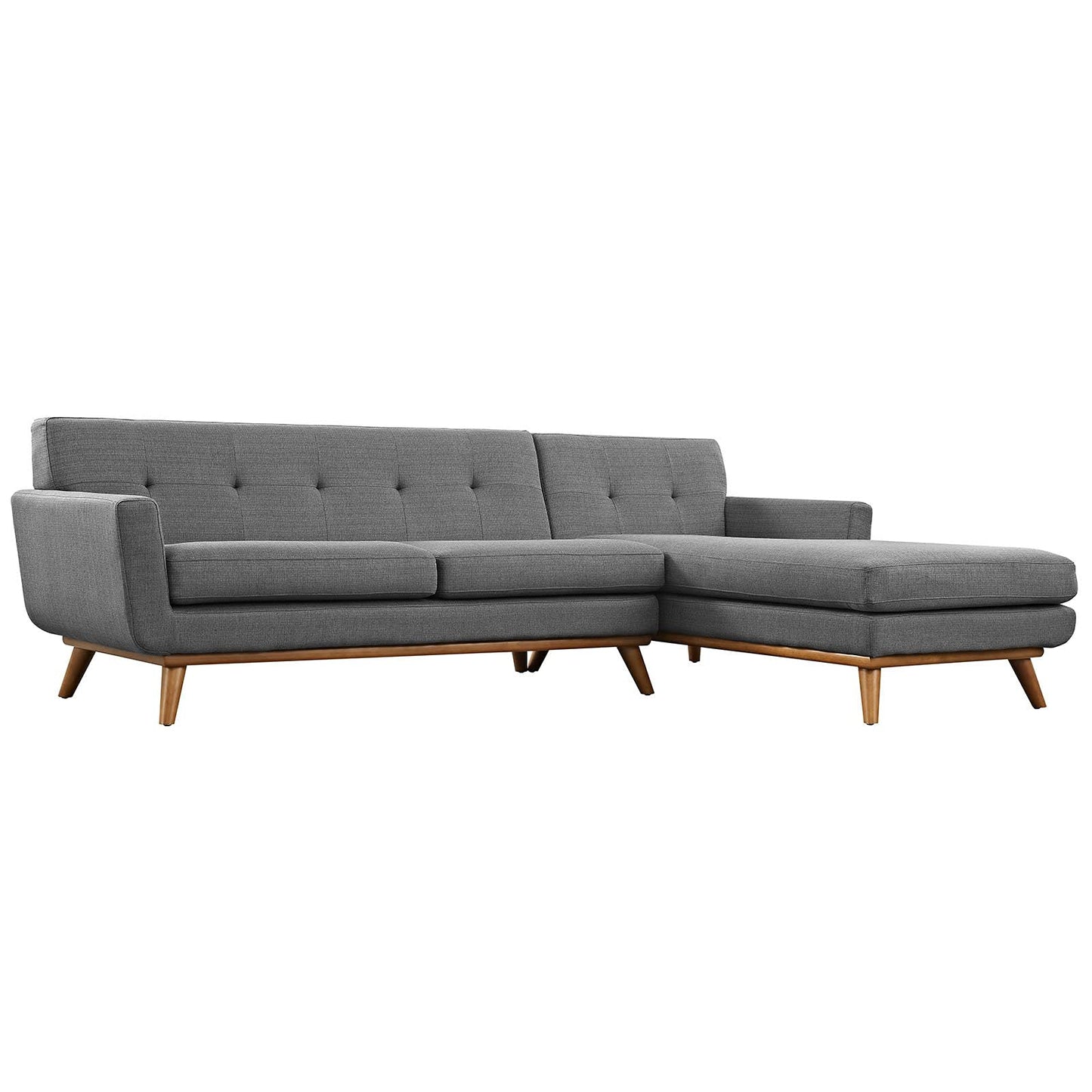 sofas | CasaFoyer Engage Living Room Set | Cozy Lounging Experience | Sloping Curves | Dual Cushions | Perfect for Relaxation, Coffee, Brunch | Eye-Catching Buttons | Sturdy Frame | Includes Loveseat & Chaise | casafoyer.myshopify.com