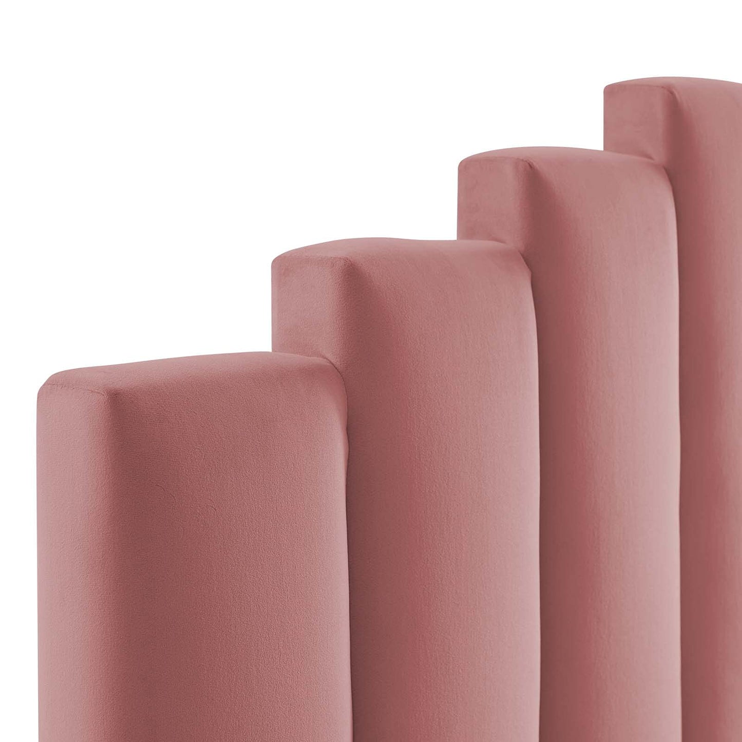 headboards | CasaFoyer Noelle Performance Velvet Full/Queen Headboard | Opulent Art Deco Design | Stain-Resistant | Adjustable Height | Dusty Rose | casafoyer.myshopify.com