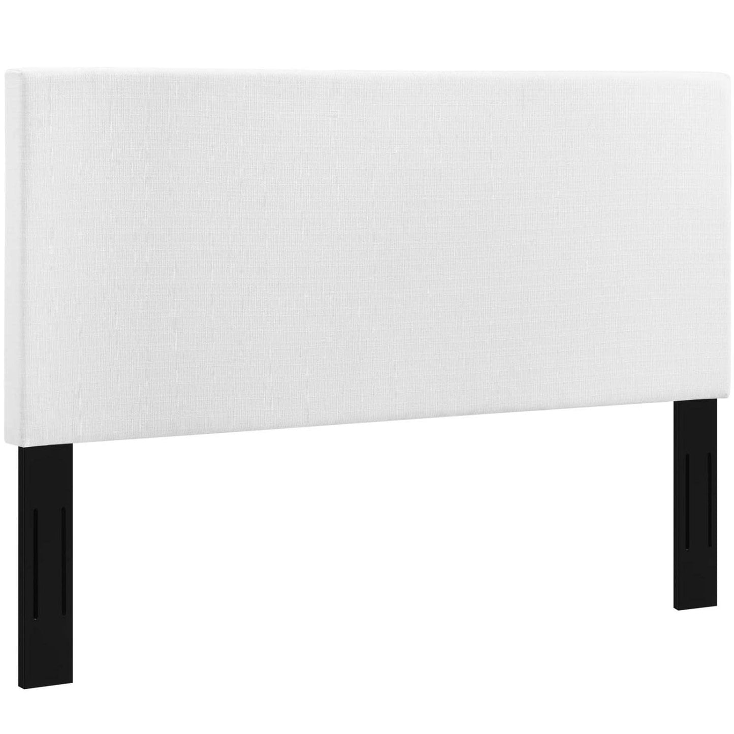 headboards | CasaFoyer Luxurious Tranquil Claire King & Cali/California King Headboard | Linen Fabric Upholstery | Sturdy Frame | Black-Stained Wood Legs | Customizable Height | Optimal Support | Luxury Touch | casafoyer.myshopify.com