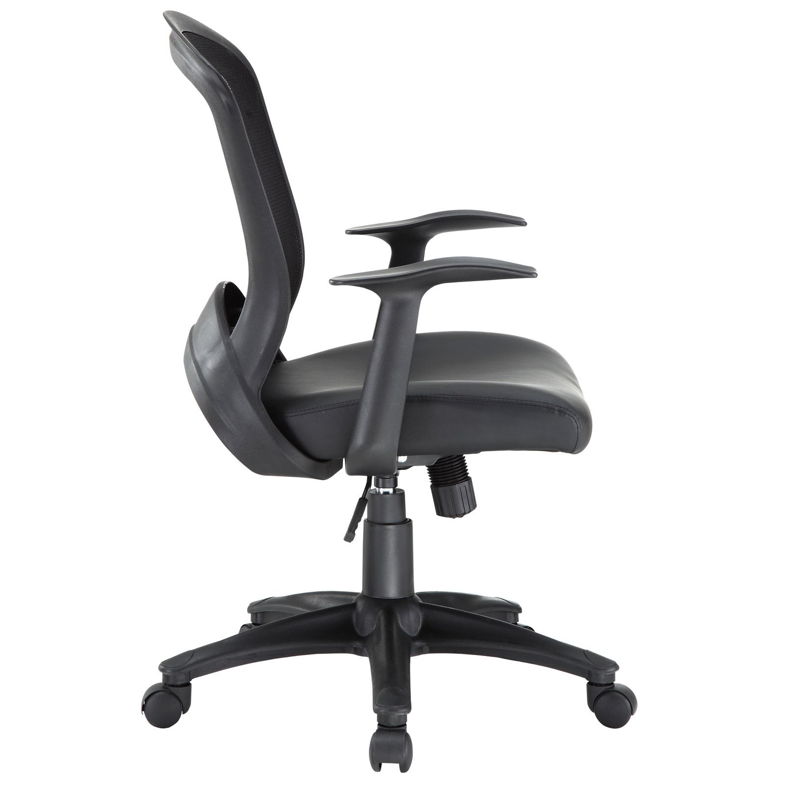 home office desk chairs | CasaFoyer Pulse Mesh Office Chair | Enhance Productivity | Ergonomic Design | Breathable Mesh Back | Vinyl Seat | Passive Lumbar Support | Sturdy Armrests | Dual-Caster Wheels | Black | casafoyer.myshopify.com