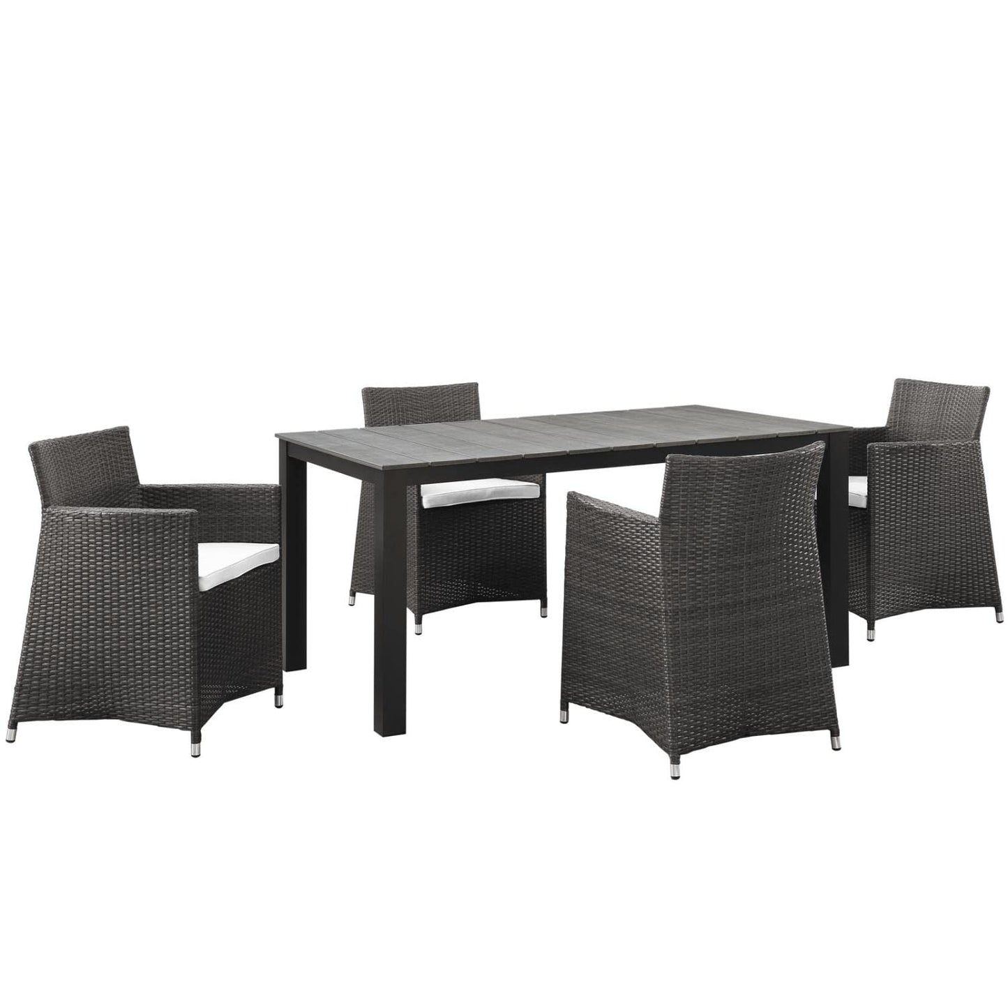 kitchen and dining room sets | CasaFoyer Junction Outdoor Patio Dining Furniture Set | Elegant & Practical 5 Piece | Synthetic Rattan Weave | All-Weather Cushions | Easy Maintenance | Perfect for Modern Outdoor Spaces | casafoyer.myshopify.com