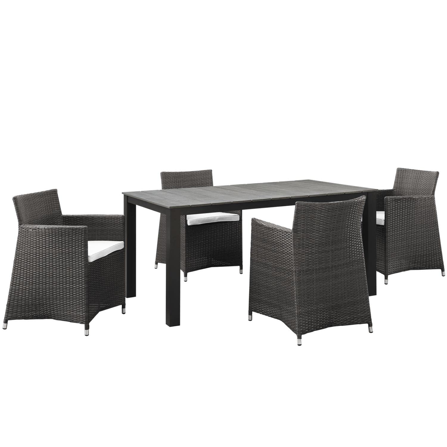 kitchen and dining room sets | CasaFoyer Junction Outdoor Patio Dining Furniture Set | Elegant & Practical 5 Piece | Synthetic Rattan Weave | All-Weather Cushions | Easy Maintenance | Perfect for Modern Outdoor Spaces | casafoyer.myshopify.com