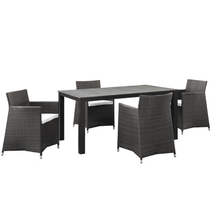 kitchen and dining room sets | CasaFoyer Junction Outdoor Patio Dining Furniture Set | Elegant & Practical 5 Piece | Synthetic Rattan Weave | All-Weather Cushions | Easy Maintenance | Perfect for Modern Outdoor Spaces | casafoyer.myshopify.com