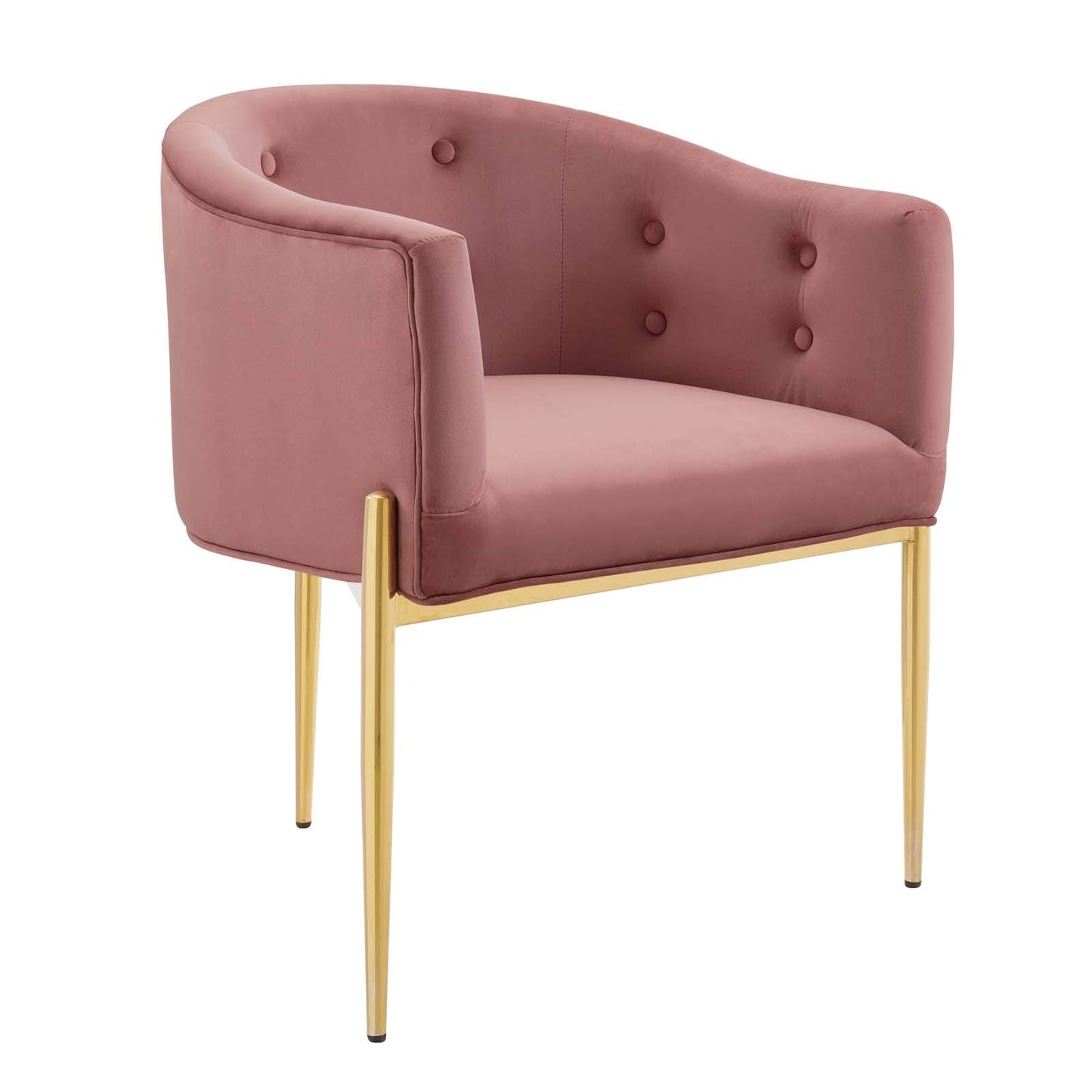 home office desk chairs | CasaFoyer Savour Tufted Performance Velvet Accent Armchair | Elegant & Practical | Stain-Resistant Velvet | Comfortable Foam Padding | Chrome Gold Legs | 300 lbs Weight Capacity | Ideal for Living Room, Dining Room, Bedroom, or Office | Includes One Chair | casafoyer.myshopify.com