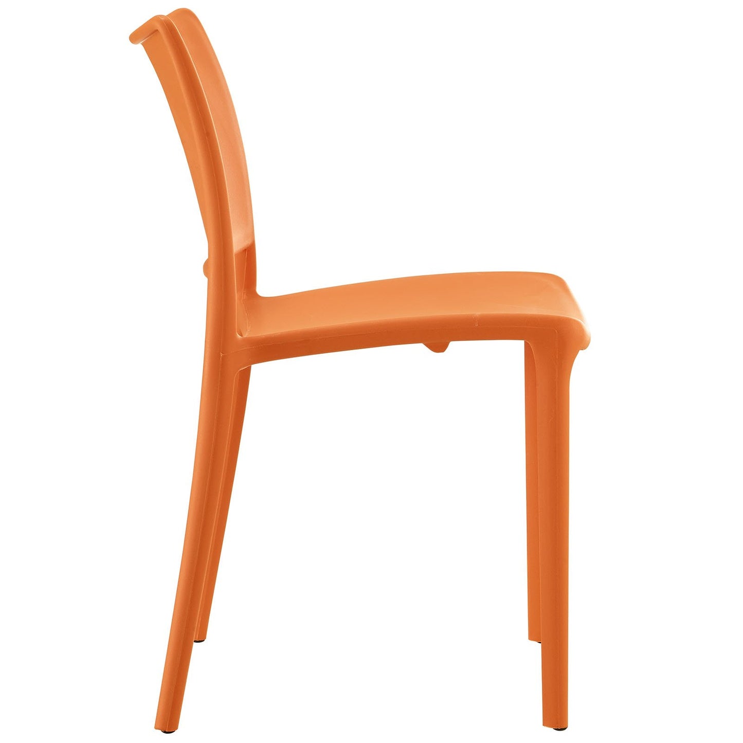 home office desk chairs | CasaFoyer Hipster Dining Side Chair Set | Vibrant & Captivating | Stackable & Ergonomic | Fully Assembled | Orange (Set of 2) | casafoyer.myshopify.com