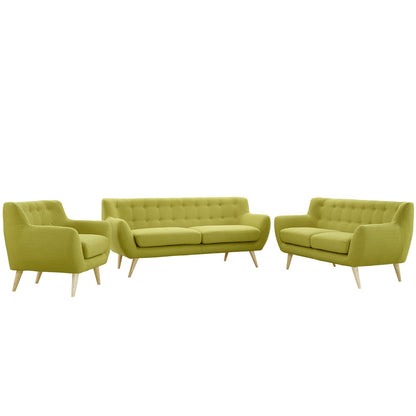 kitchen and dining room sets | CasaFoyer Stunning Living Room Set | Plush Dual Cushion | Organic Design | Mid-Century Legs | Polyester Upholstery | Meticulously Stitched Buttons | Includes Armchair, Loveseat, Sofa | casafoyer.myshopify.com