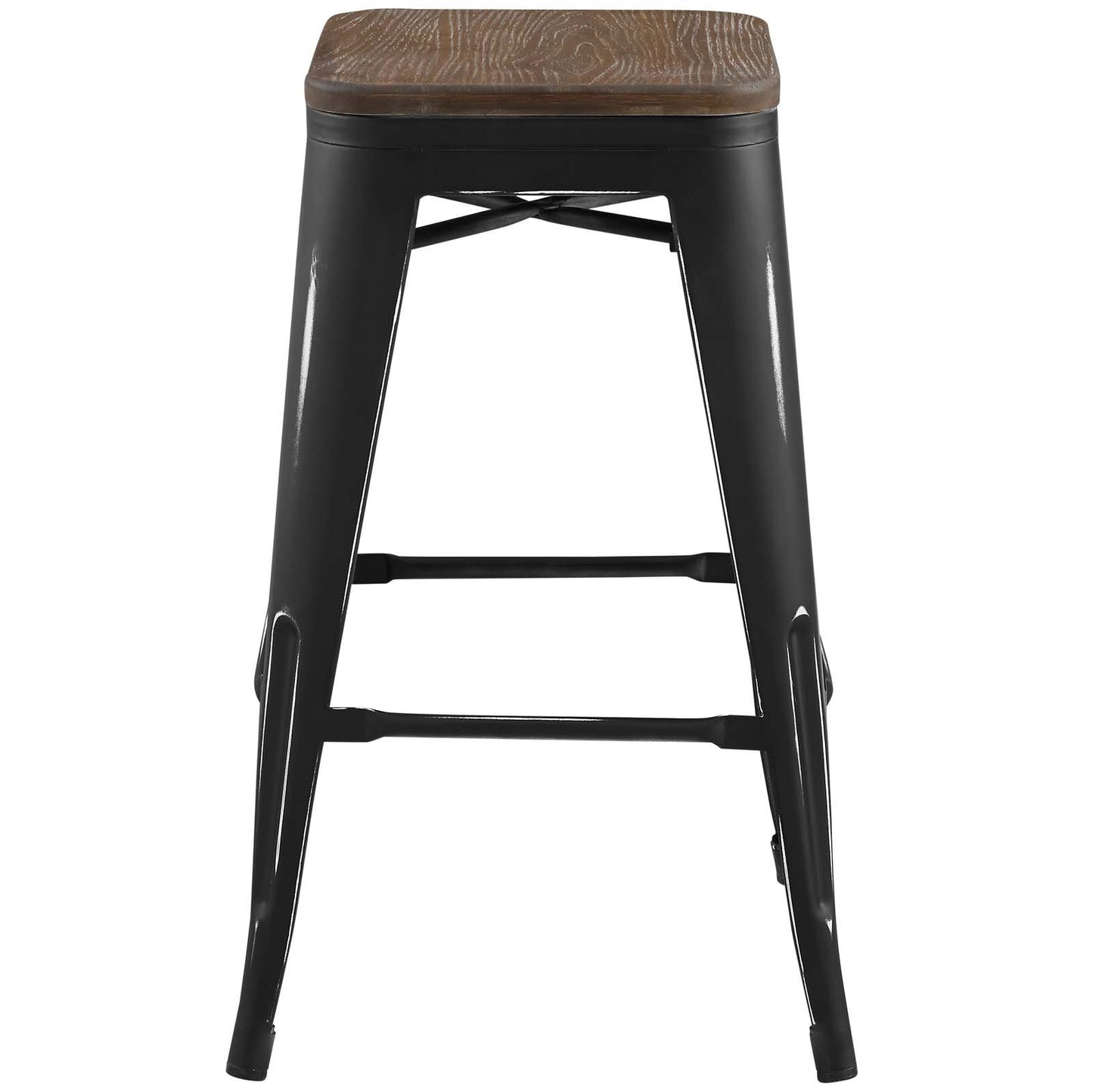 barstools | CasaFoyer Promenade Bamboo & Metal Counter Stool | Vintage Powder Coated Steel Finish | Industrial Modern Design | Versatile & Vibrant | Set of 1 | casafoyer.myshopify.com