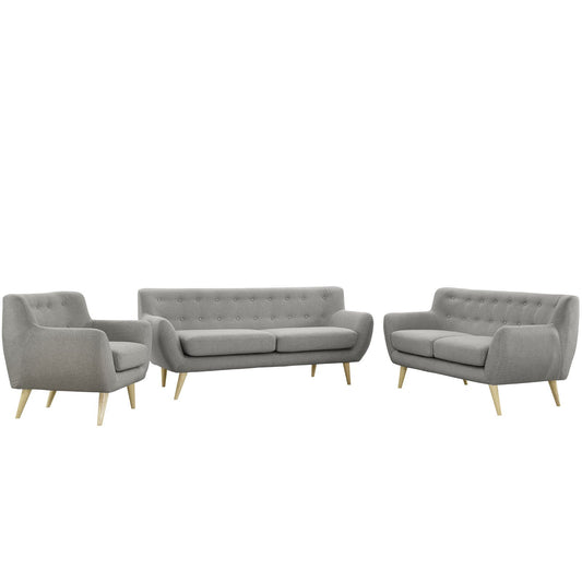 kitchen and dining room sets | CasaFoyer Exquisite Living Room Set | Plush Dual Cushion Design | Remark Collection | Organic Shapes | Mid-Century Style | Polyester Upholstery | Solid Wood Legs | Includes Armchair, Loveseat, and Sofa | casafoyer.myshopify.com