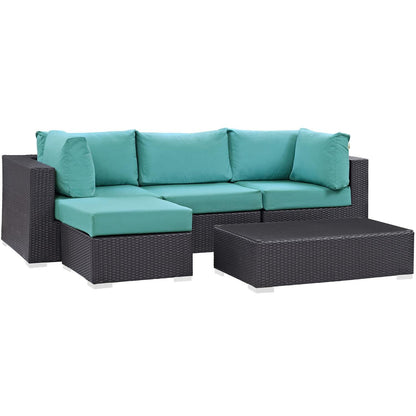 kitchen and dining room sets | CasaFoyer Convene Outdoor Sectional Set | Durable Rattan Weave | Weather-Resistant Cushions | Versatile & Spacious Patio Furniture | casafoyer.myshopify.com