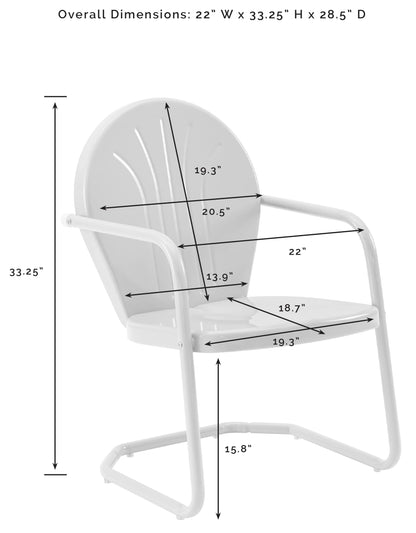 Patio Furniture Sets | Griffith Metal Outdoor Chair | Nostalgic Charm | Durable Steel | Scorching Summer Resistant | casafoyer.myshopify.com