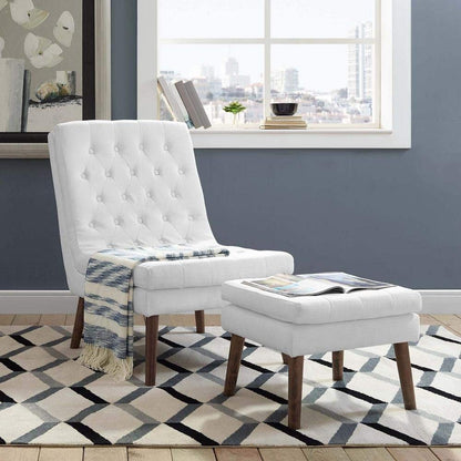 ottomans | CasaFoyer Modify Upholstered Lounge Chair & Ottoman Set | Plush Seating | Elegant Design | Wood Dowel Legs | Supports up to 331 lbs | casafoyer.myshopify.com