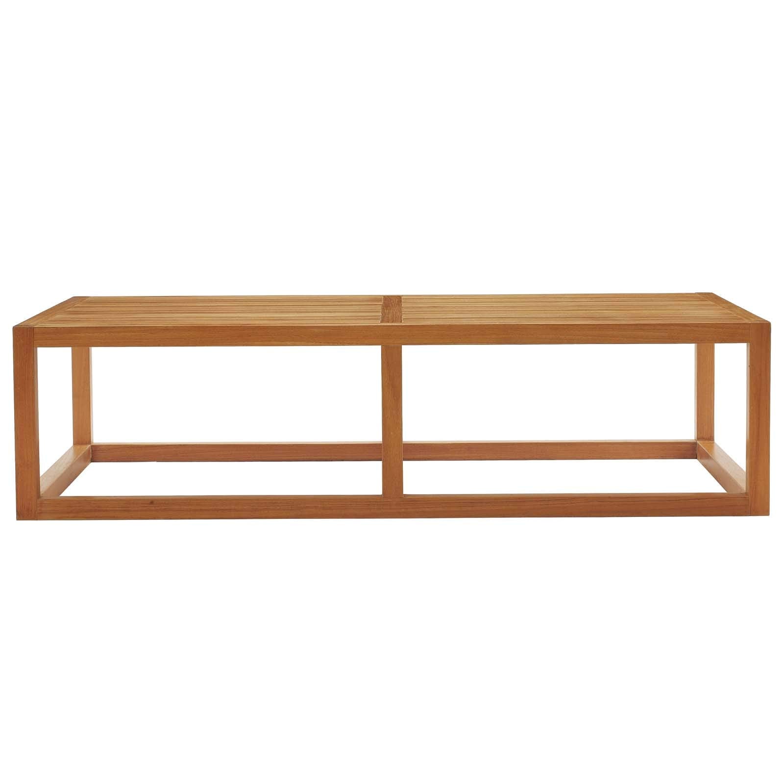 coffee tables | Ergode Newbury Premium Grade A Teak Outdoor Patio Collection | Enhance Your Outdoor Ambiance with Exquisite Teak Furniture | Includes Coffee Table | casafoyer.myshopify.com