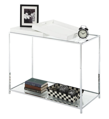 TABLE | Ergode Palm Beach Console Table | Urban Aesthetics | Versatile Functionality | Removable Trays | Clear Glass Top | casafoyer.myshopify.com