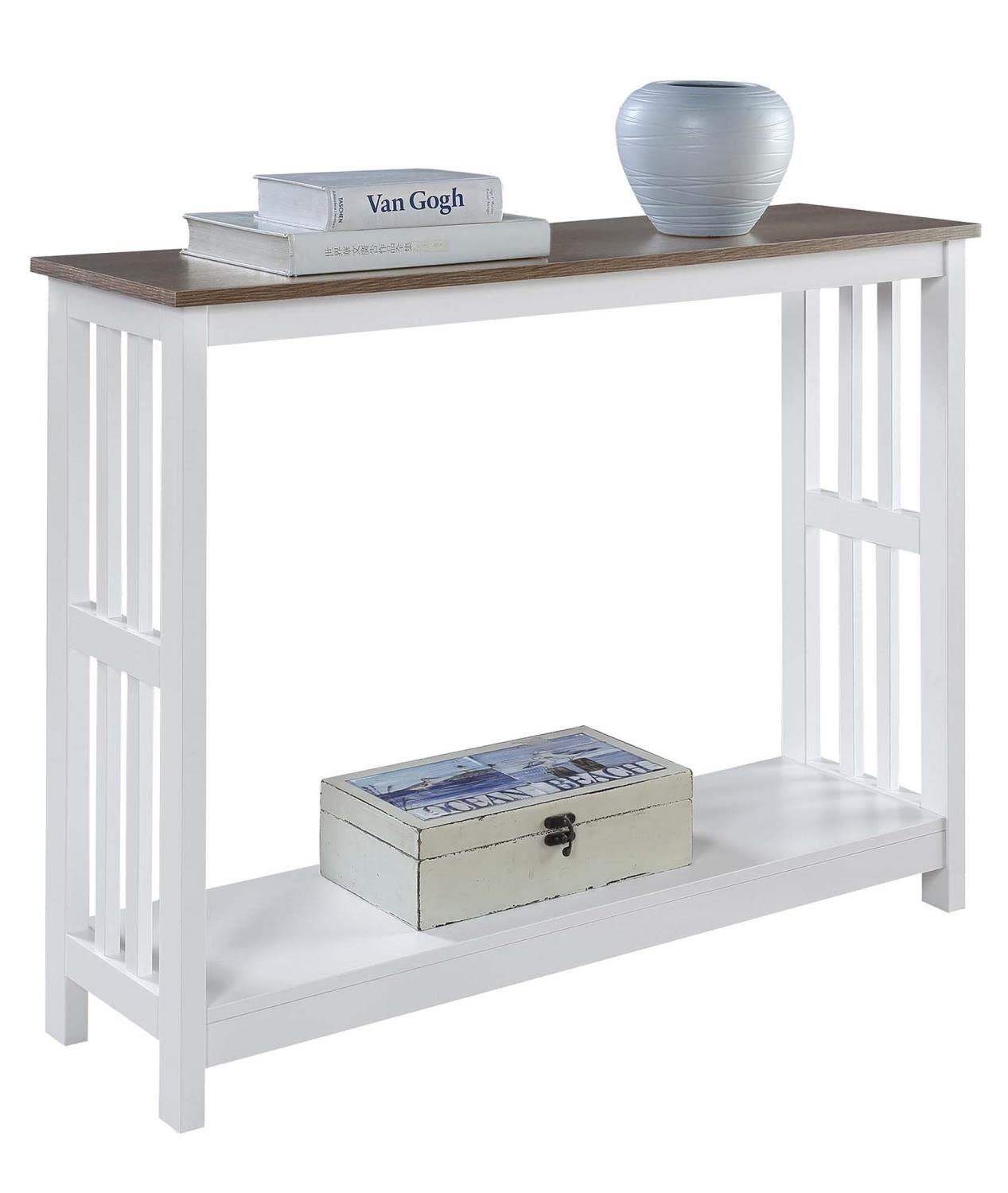 TABLE | Ergode Mission Console Table with Shelf | Transitional & Contemporary Design | Durable MDF & Particleboard | Ample Storage | Versatile for Living Room, Entryway, Den, or Home Office | Pair with Ergode Mission Collection | casafoyer.myshopify.com