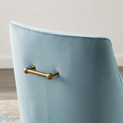 home office desk chairs | CasaFoyer Discern Performance Velvet Dining Chair | Elegant Design | Stain-Resistant Upholstery | Dense Foam Padding | Brushed Gold Legs | Versatile for Any Space | Non-Marking Foot Caps | casafoyer.myshopify.com