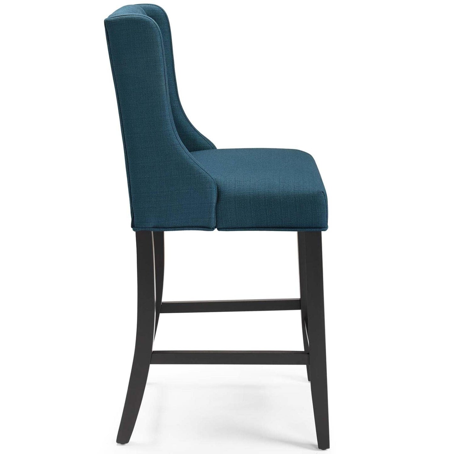 barstools | CasaFoyer Baronet Tufted Button Upholstered Fabric Counter Stool | Set of 2 | Azure | Elegant Design | Comfortable | Solid Wood Legs | 500 lbs Weight Capacity | casafoyer.myshopify.com