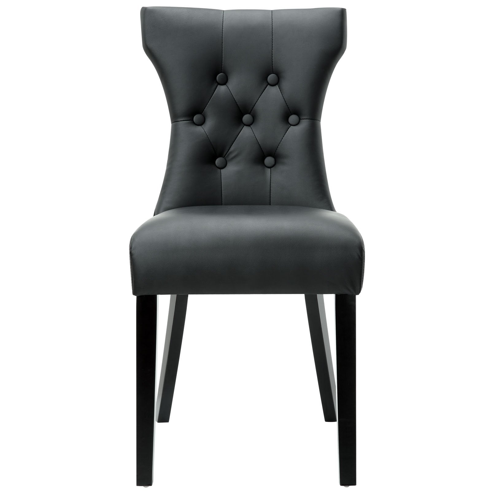 home office desk chairs | CasaFoyer Silhouette Modern Dining Chairs | Elegant Curves | Hardwood Legs | Set of 2 | White | casafoyer.myshopify.com