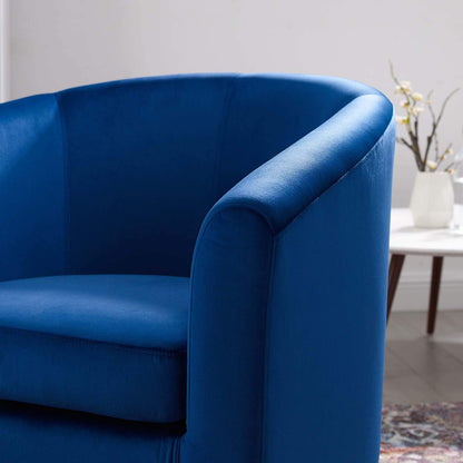 home office desk chairs | CasaFoyer Prospect Performance Velvet Lounge Accent Armchair | Stain-Resistant | Retro Modern Design | Ultimate Comfort | Navy | casafoyer.myshopify.com