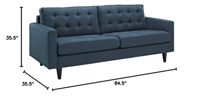 sofas | Empress Upholstered Sofa | Exquisite Design | Tufted Buttons | Luxurious Cushions | Elegant Armrests | Sturdy Wooden Legs | Bonded Leather Upholstery | casafoyer.myshopify.com