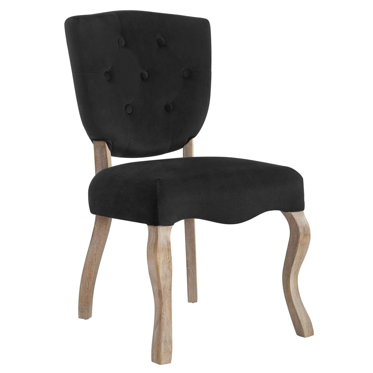 home office desk chairs | CasaFoyer Array Vintage French Dining Side Chair Set of 4 | Weathered Wood Legs | Button Tufted Shield Back | Soft Velvet Upholstery | Non-Marking Foot Caps | Fully Assembled | casafoyer.myshopify.com