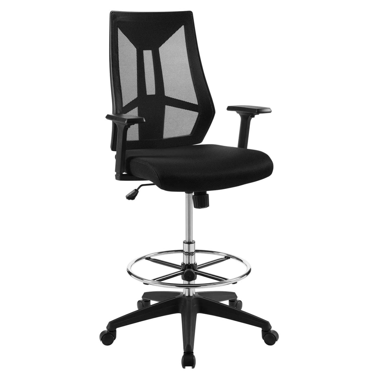 home office desk chairs | CasaFoyer Extol Office Chair | Adjustable | Ergonomic | Breathable Mesh | Lumbar Support | Chrome Foot Ring | 331 lbs Weight Capacity | casafoyer.myshopify.com