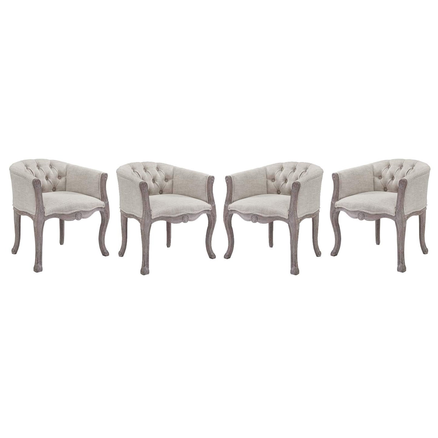 home office desk chairs | CasaFoyer Crown French Vintage Dining Accent Armchair Set of 2 | Luxurious Elegance | Fluted Wood Frame | Cabriole Legs | Padded Seat & Backrest | Vintage French Look | Supports 331 lbs | Fully Assembled | casafoyer.myshopify.com