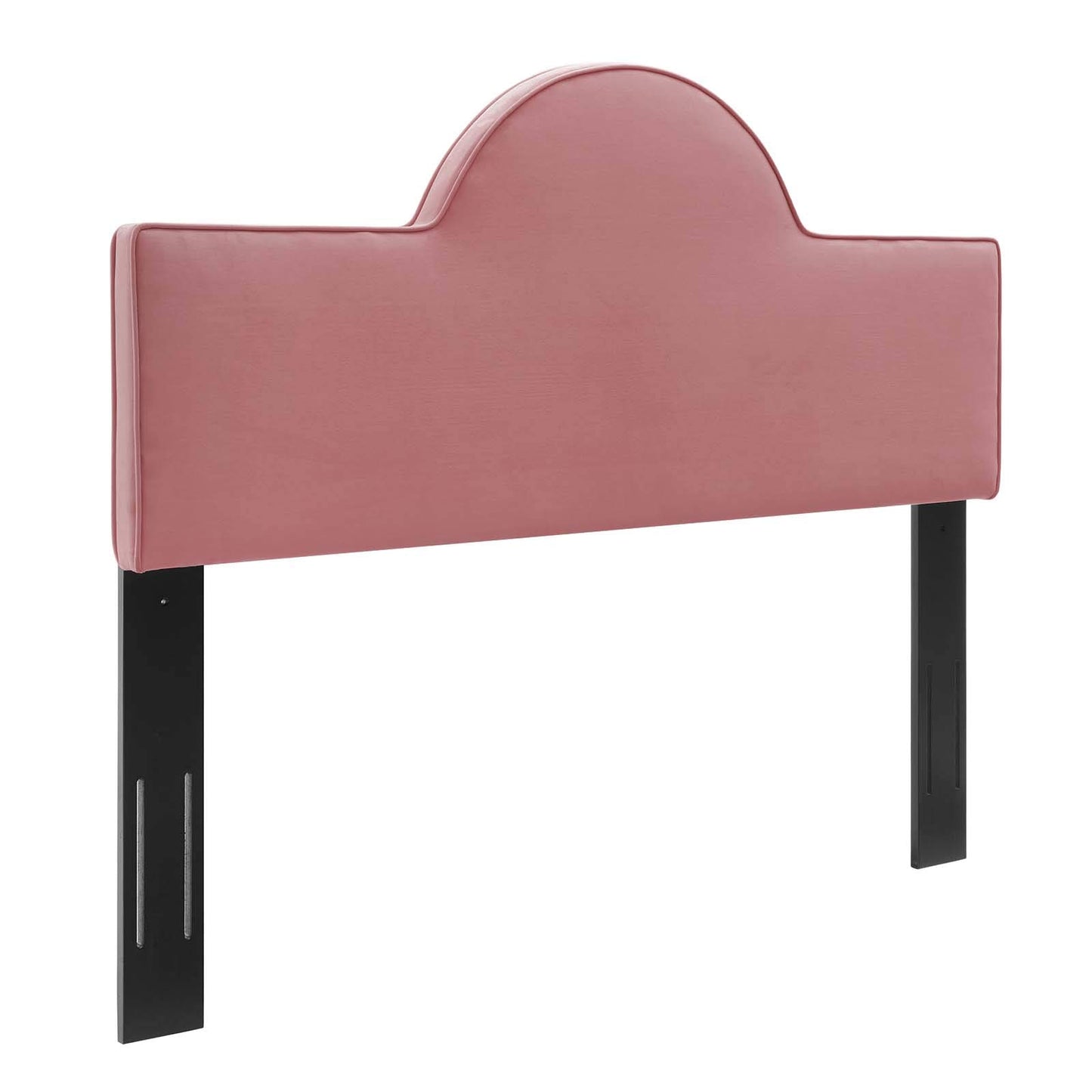 headboards | CasaFoyer Dawn Performance Velvet Full/Queen Headboard | Elegant Sunrise Design | Plush Foam Padding | Adjustable Height | Dusty Rose | casafoyer.myshopify.com