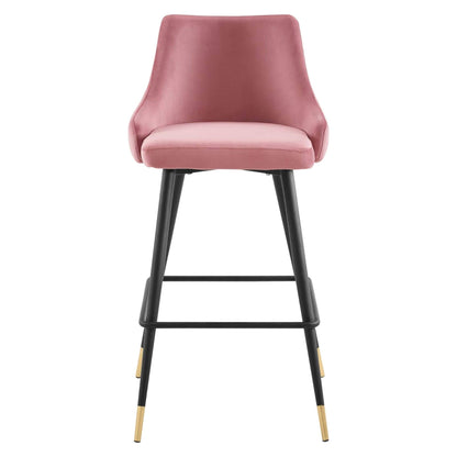 barstools | CasaFoyer Adorn Performance Velvet Bar Stool | Timeless Design | Stain-Resistant | Cozy Seating | Vintage Modern Style | 300 lbs. Weight Capacity | casafoyer.myshopify.com