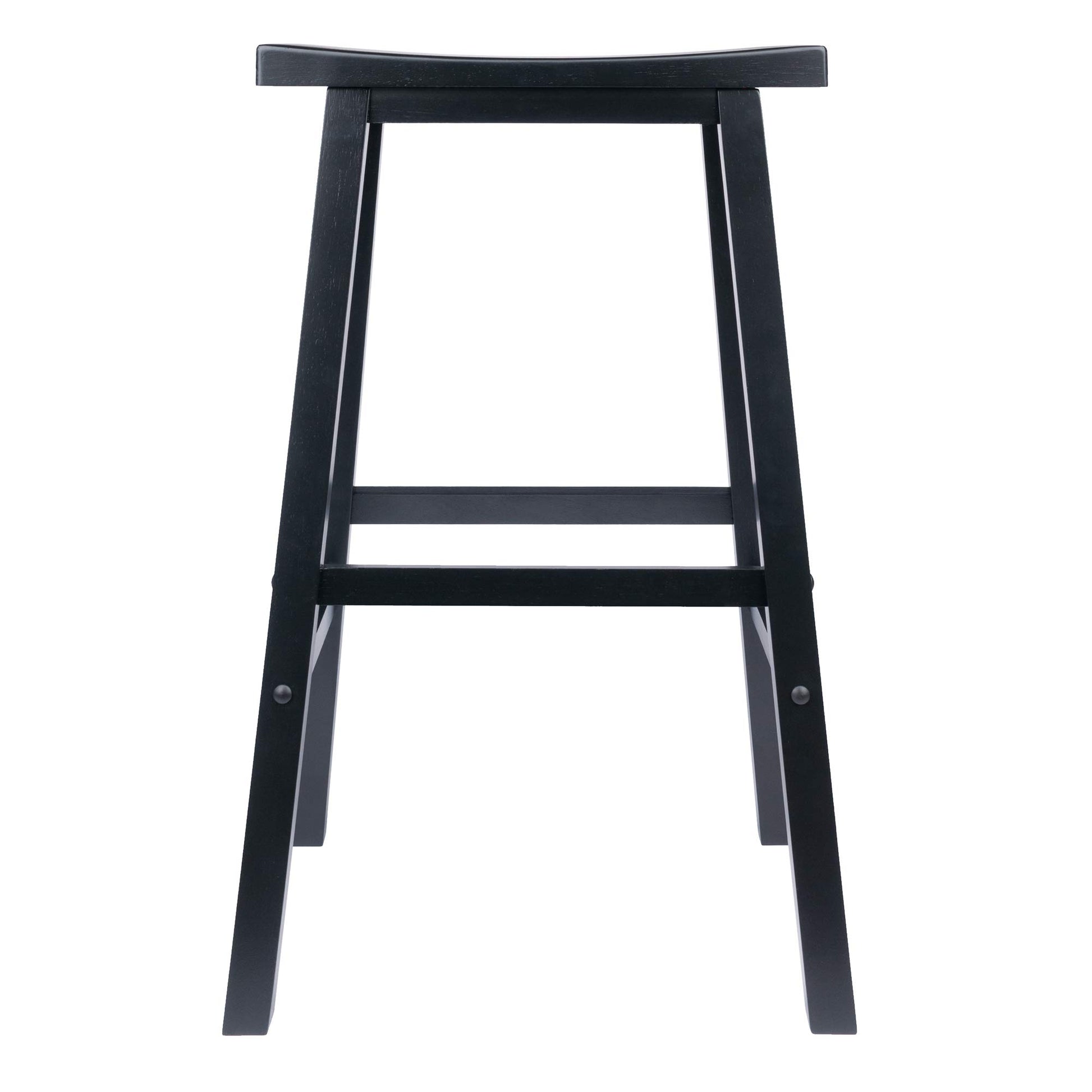 STOOL_SEATING | CasaFoyer  Wood Satori Saddle Seat Bar Stool | 29 Height | Black Finish | Beech Wood Construction | Stable & Functional Design | casafoyer.myshopify.com