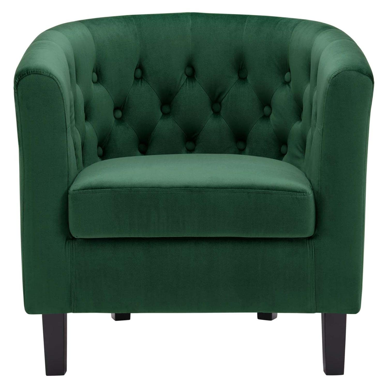 home office desk chairs | CasaFoyer Prospect Armchair | Timeless Luxury & Modern Appeal | Chesterfield Design | Button Tufted | Elegant Curves | Espresso Stained Legs | Comfortable Foam Padding | Stain-Resistant Velvet Upholstery | Emerald Velvet | Set of 1 | casafoyer.myshopify.com