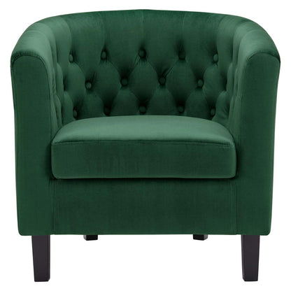 home office desk chairs | CasaFoyer Prospect Armchair | Timeless Luxury & Modern Appeal | Chesterfield Design | Button Tufted | Elegant Curves | Espresso Stained Legs | Comfortable Foam Padding | Stain-Resistant Velvet Upholstery | Emerald Velvet | Set of 1 | casafoyer.myshopify.com