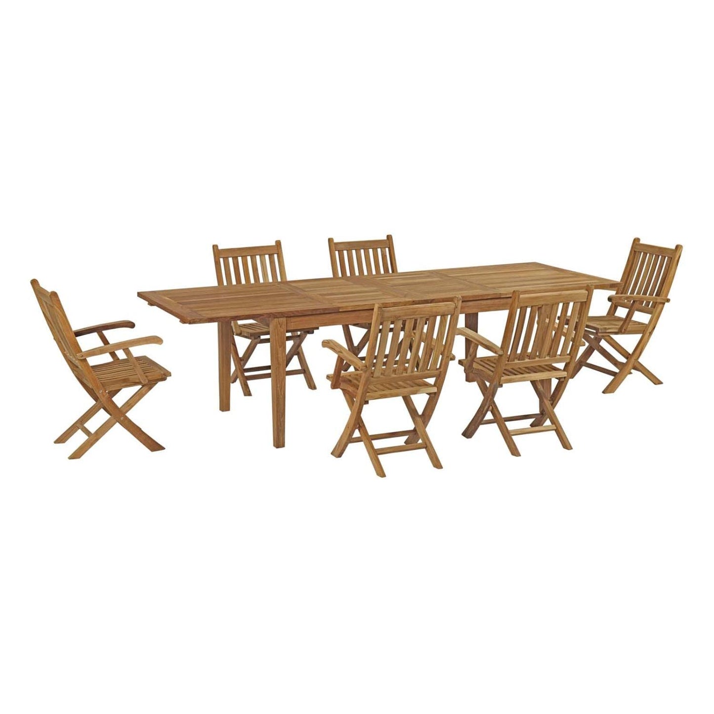 kitchen and dining room sets | CasaFoyer Premium Teak Wood Outdoor Set | Marina Collection | 7 Piece Patio Dining Set | Table & Armchairs | All-Weather Cushions | Sturdy & Contemporary Design | casafoyer.myshopify.com