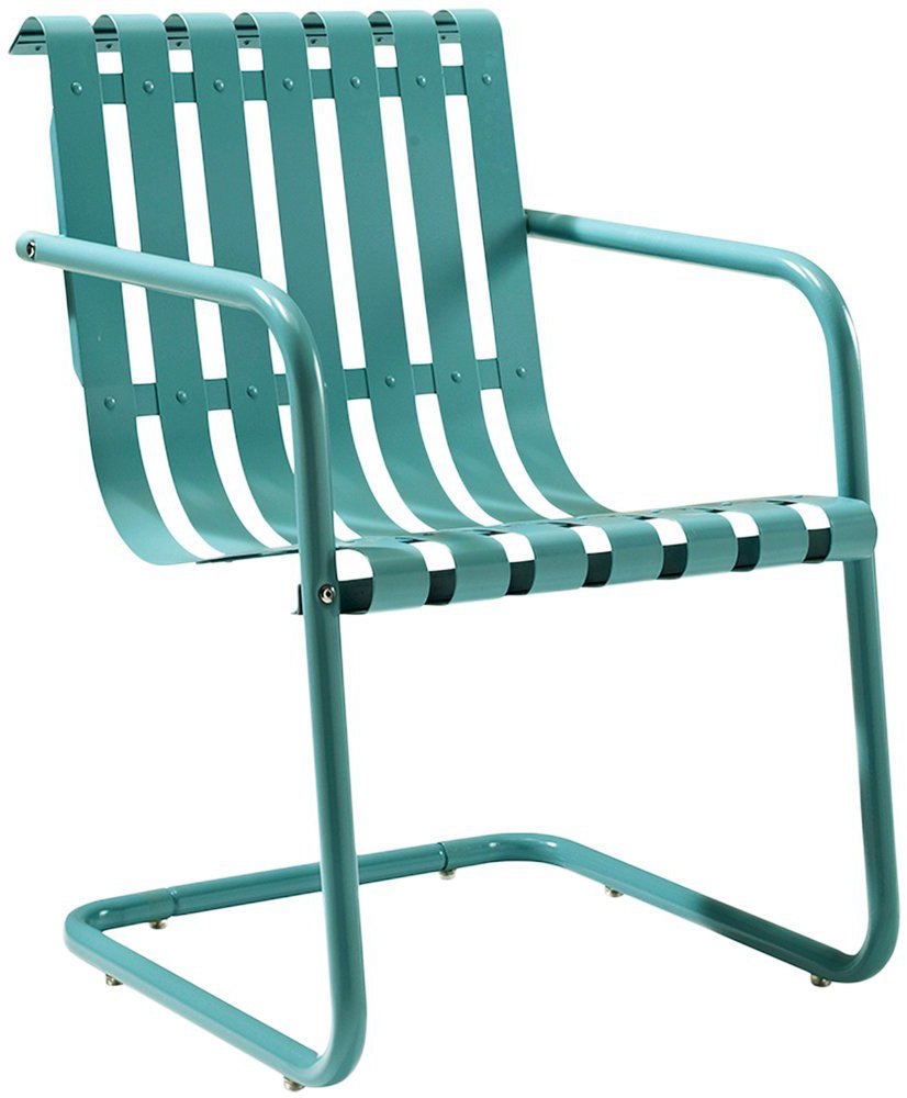 Patio Furniture Sets | Gracie Conversation Set | Nostalgic 3-Piece Ensemble | Aluminum Chairs & Steel Table | Durable & Weather-resistant | Caribbean Blue | casafoyer.myshopify.com