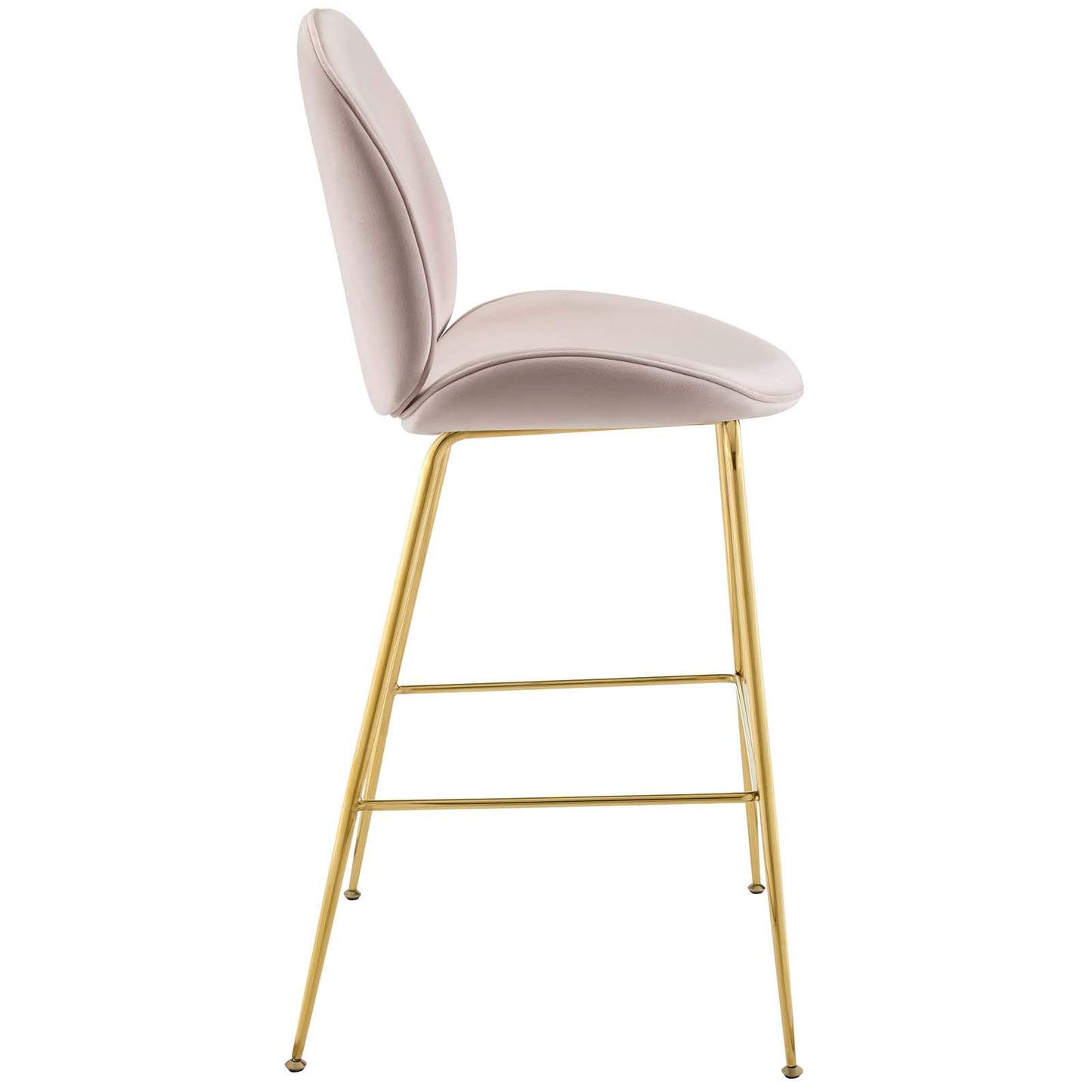 barstools | CasaFoyer Scoop Gold Stainless Steel Leg Bar Stool | Vintage Glamour | Sturdy Support | Comfortable Seating | Non-Marking Foot Caps | casafoyer.myshopify.com