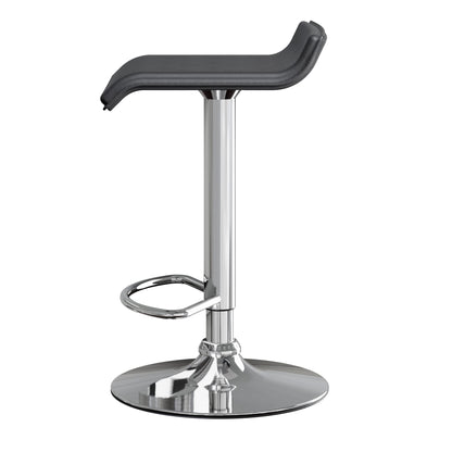 STOOL_SEATING | CasaFoyer  Wood Spectrum Adjustable Swivel Stools | Set of 2 | Black PVC Seats | Chrome-Plated Steel Base | Height Adjustable | 360-Degree Swivel | Foot Bar | Sturdy Construction | Minimal Assembly | casafoyer.myshopify.com