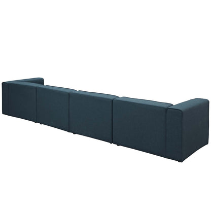 kitchen and dining room sets | CasaFoyer Mingle Modular Sectional Sofa Set | Comfortable, Flexible, Stylish | 4-Piece Blue Upholstered Fabric | Ideal for Modern Living or Lounge Rooms | casafoyer.myshopify.com