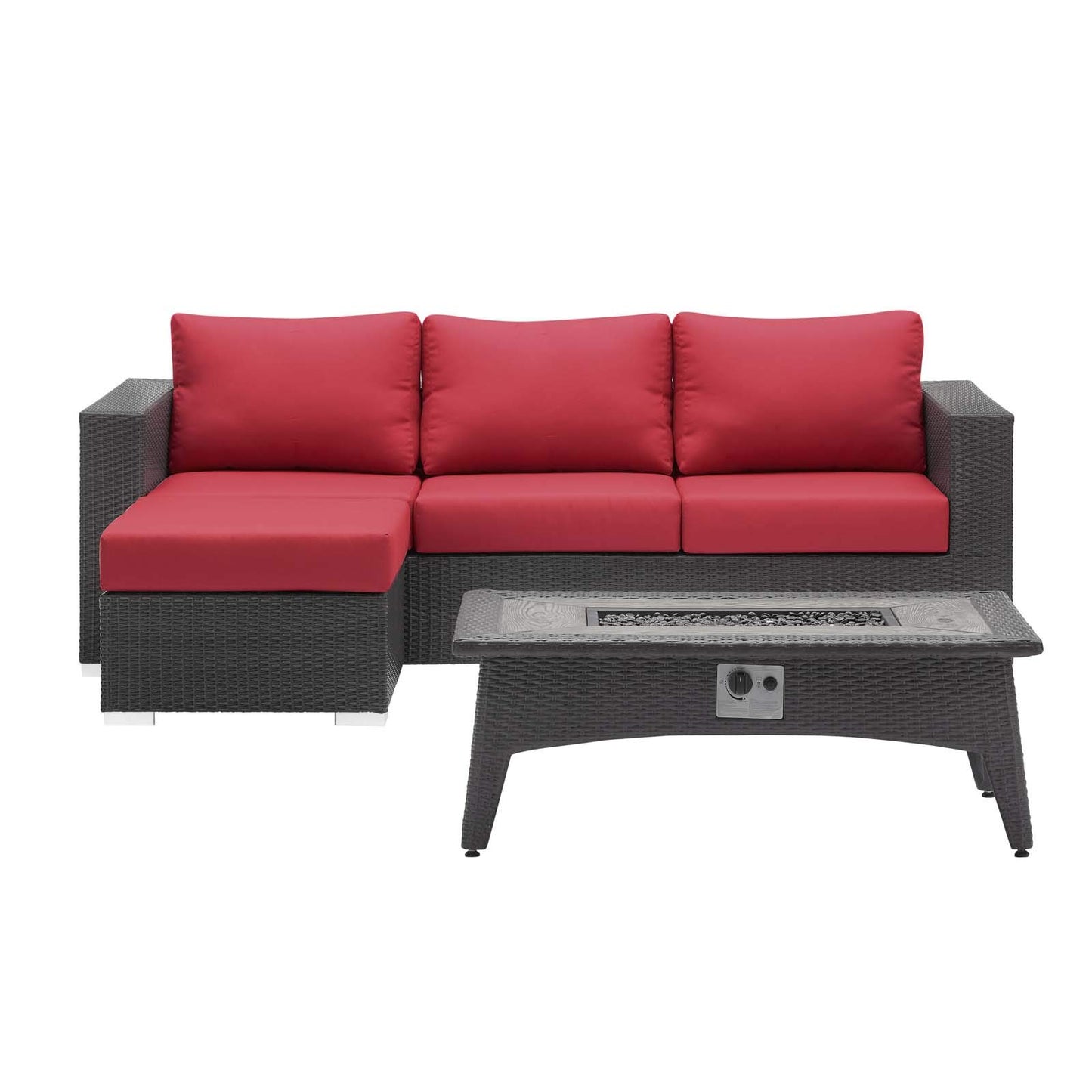 fire pits | Ergode Convene Outdoor Patio Furniture Set | Fire Table | Stylish Aluminum Frames | Water & UV-Resistant Cushions | CSA Certified Propane Gas Fire Pit | Perfect for Entertaining & Relaxation | casafoyer.myshopify.com