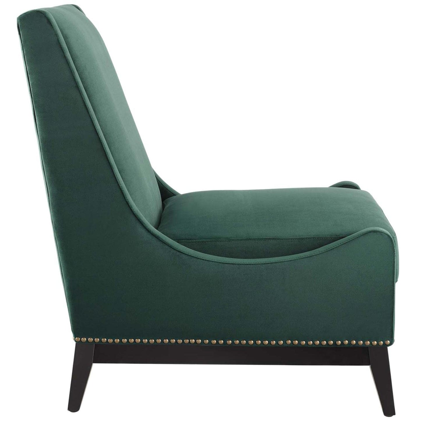 home office desk chairs | CasaFoyer Confident Accent Lounge Chair | Luxurious Velvet Upholstery | Nailhead Trim | Comfortable Seating | Durable Construction | Removable Seat Cushion | Green | casafoyer.myshopify.com