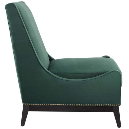 home office desk chairs | CasaFoyer Confident Accent Lounge Chair | Luxurious Velvet Upholstery | Nailhead Trim | Comfortable Seating | Durable Construction | Removable Seat Cushion | Green | casafoyer.myshopify.com