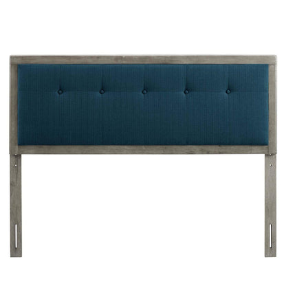 headboards | CasaFoyer Draper Tufted Wood Twin Headboard | Contemporary Charm | Vintage Accents | Natural Beauty | Compatible with Billie and Margo Collections | Dense Foam Padding | Fabric Upholstery | Gray Azure | casafoyer.myshopify.com