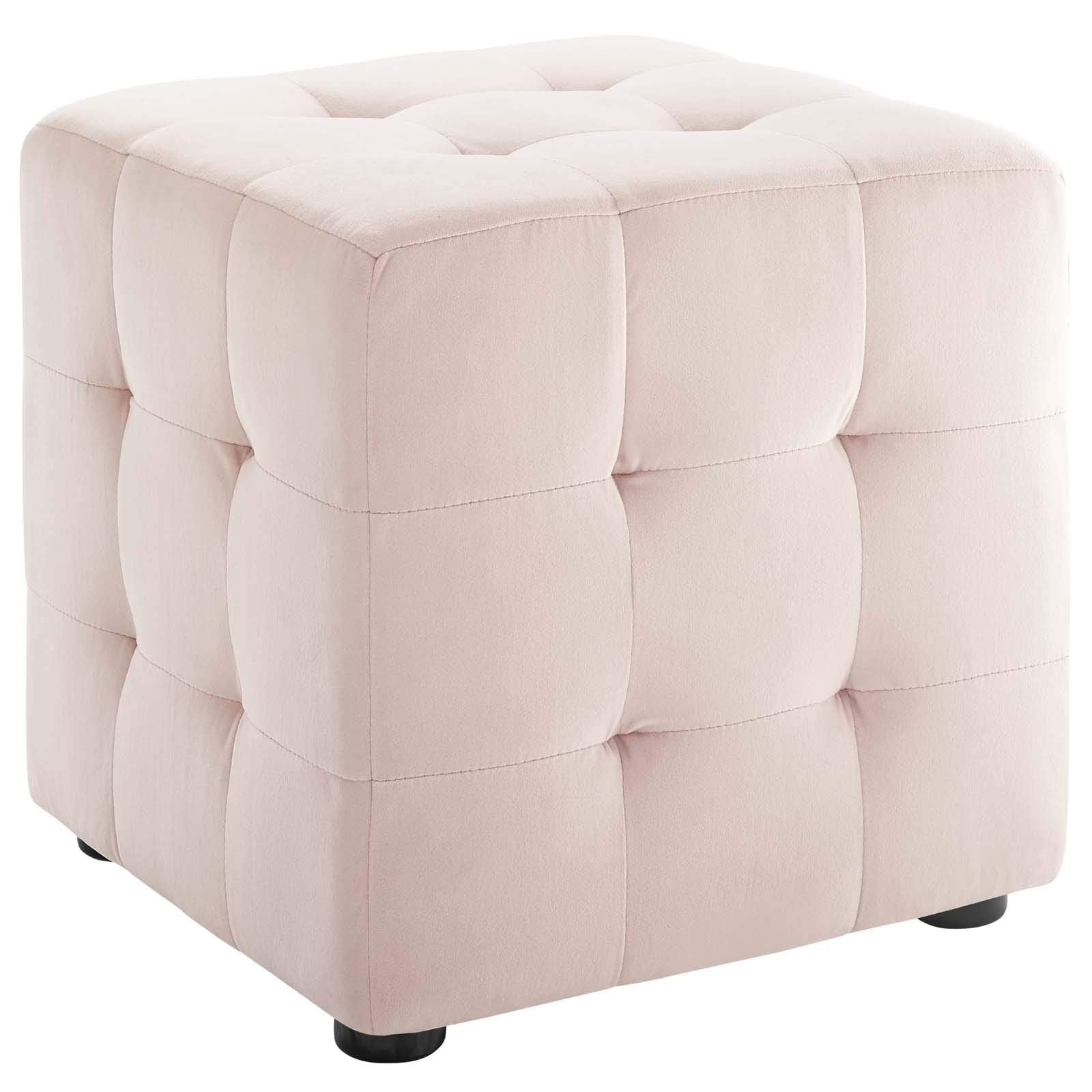 ottomans | CasaFoyer Contour Performance Velvet Ottoman | Button Tufted Cube Design | Stain-Resistant Fabric | Sturdy Frame | 441lb Capacity | Fully Assembled | casafoyer.myshopify.com