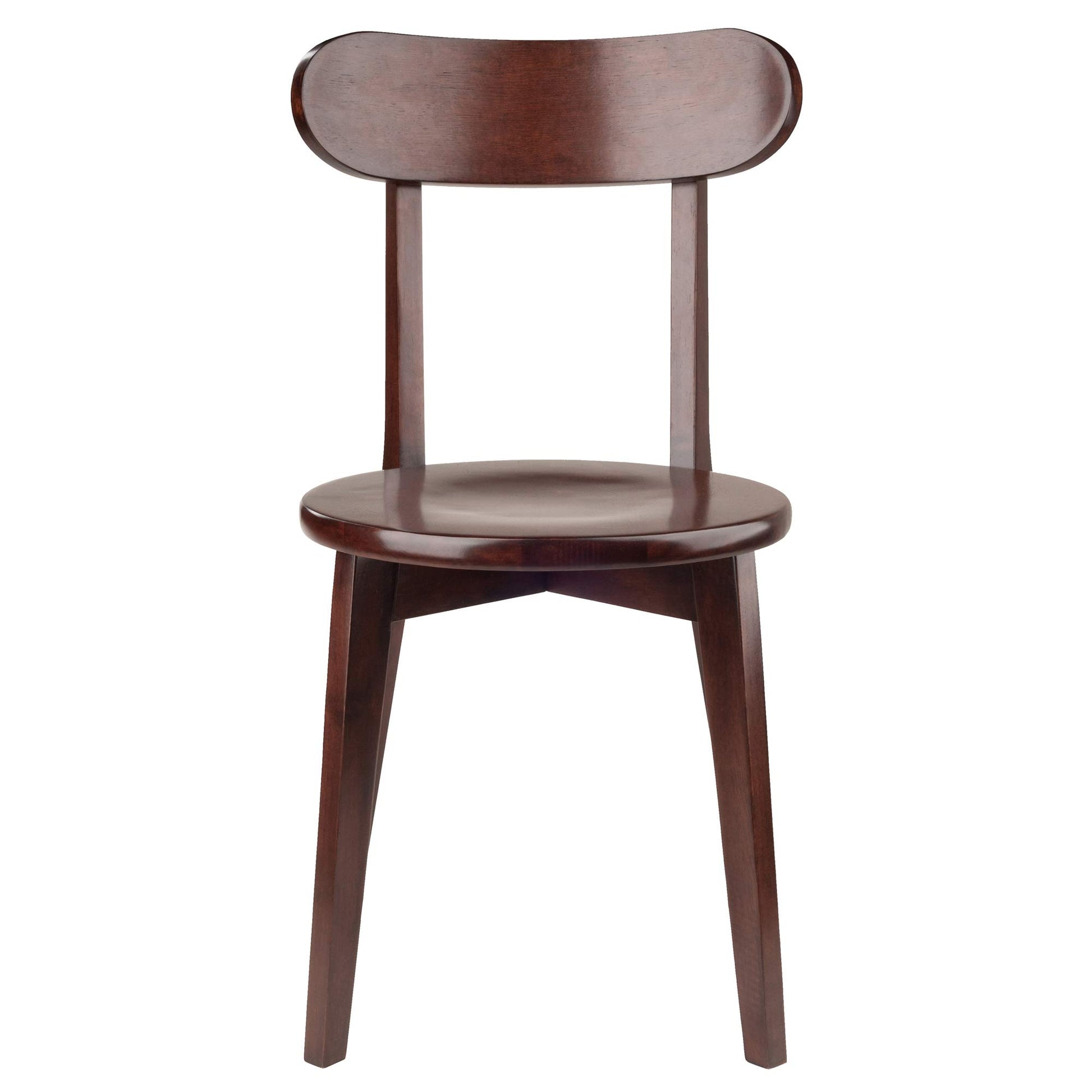 Sofa & chair Sets | CasaFoyer Pauline Chairs - Set of 2 | Contemporary Diner Style | Solid Wood | Walnut Finish | Comfortable Curved Backrest | Assembly Required | 17.32 W x 18.96 D x 31.59 H | 220 lbs Seating Weight | casafoyer.myshopify.com
