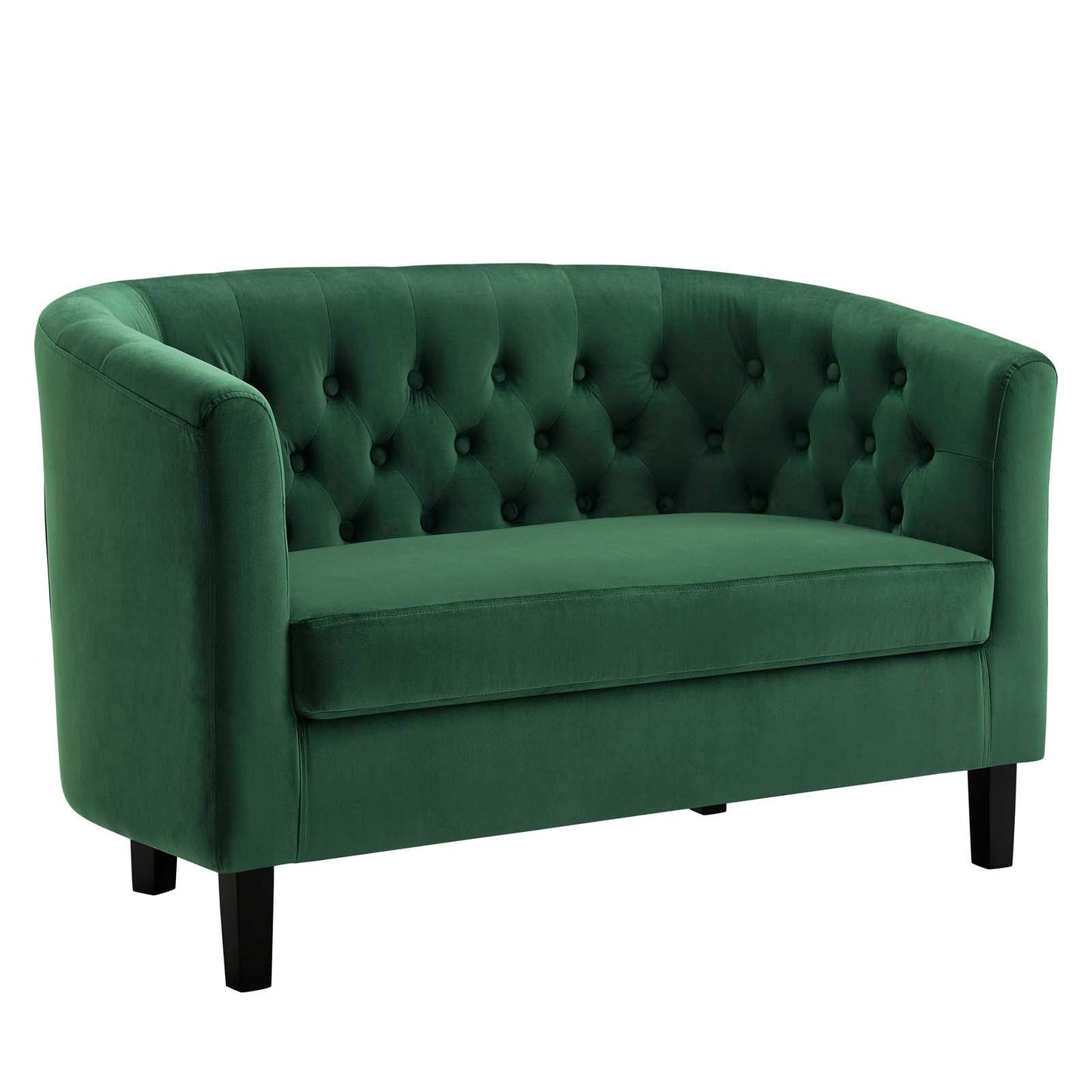 sofas | CasaFoyer Prospect Performance Velvet Loveseat | Classic Chesterfield Design | Button Tufting | Elegant Curves | Espresso Stained Wood Legs | Cozy Foam Padding | Stain-Resistant Upholstery | casafoyer.myshopify.com