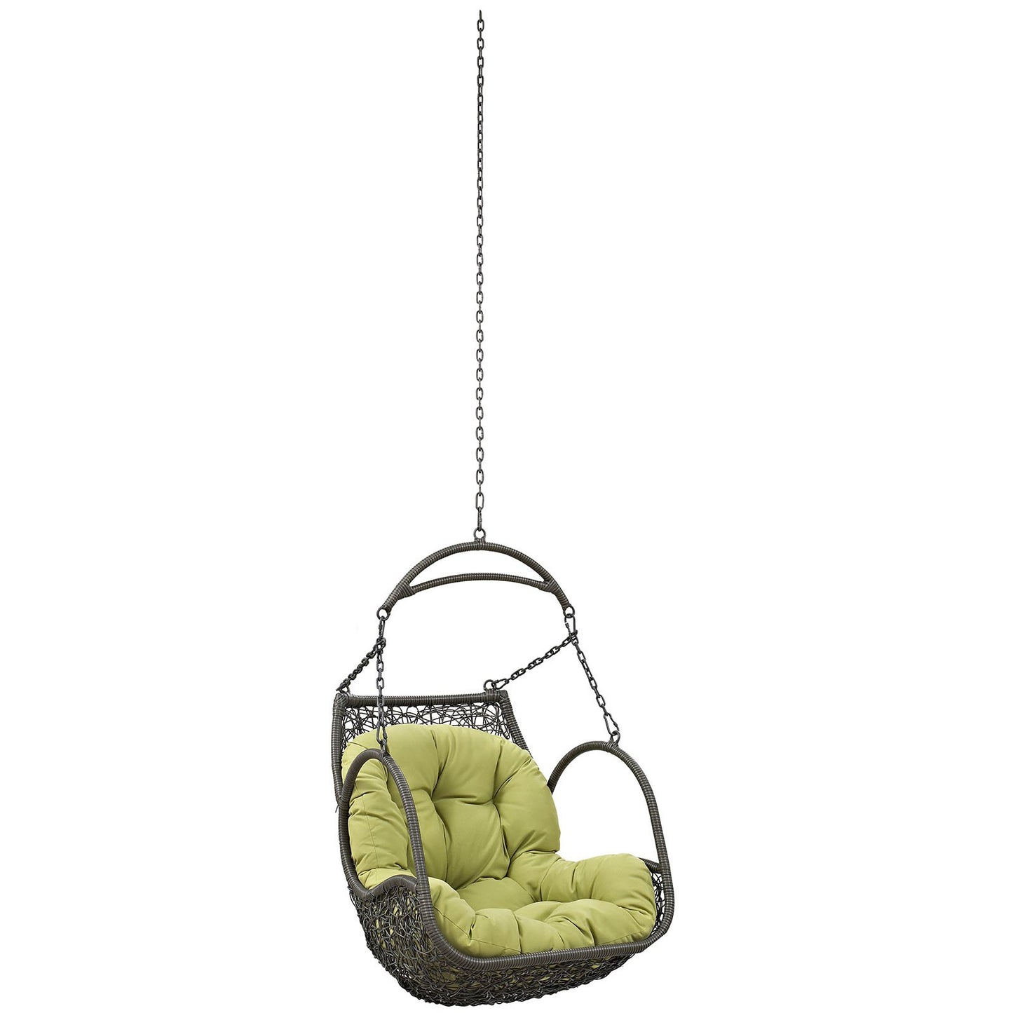 porch swings | Ergode Arbor Swing Chair | Durable Synthetic Rattan Seat | Weather-Resistant Cushion | Adjustable Steel Chain | Perfect for Outdoor & Indoor Spaces | casafoyer.myshopify.com