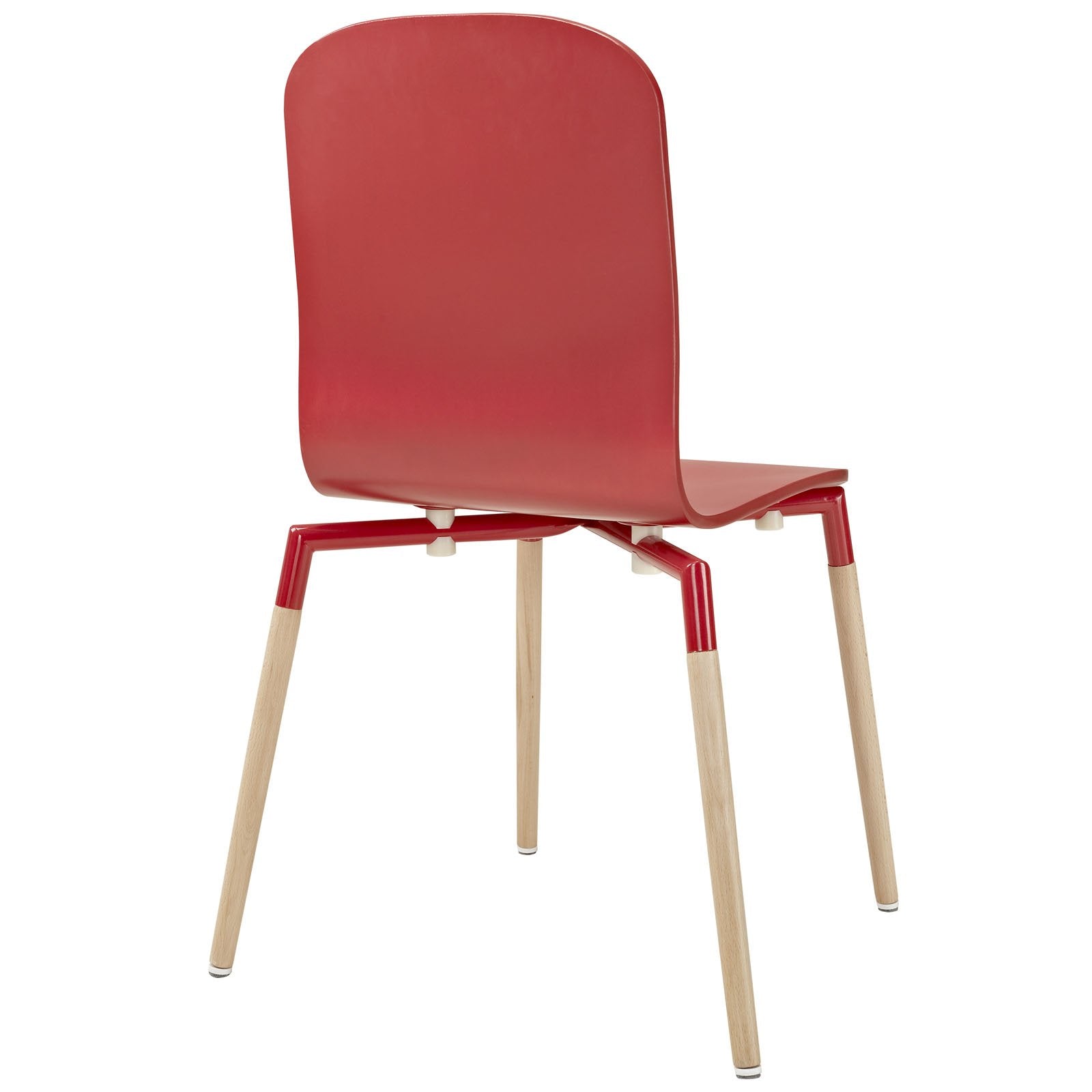 home office desk chairs | CasaFoyer Stack Wood Dining Chairs | Seamless Fusion of Simplicity & Elegance | Set of 2 | Durable Painted Steel Top | Sturdy Beech Wood Legs | White | casafoyer.myshopify.com
