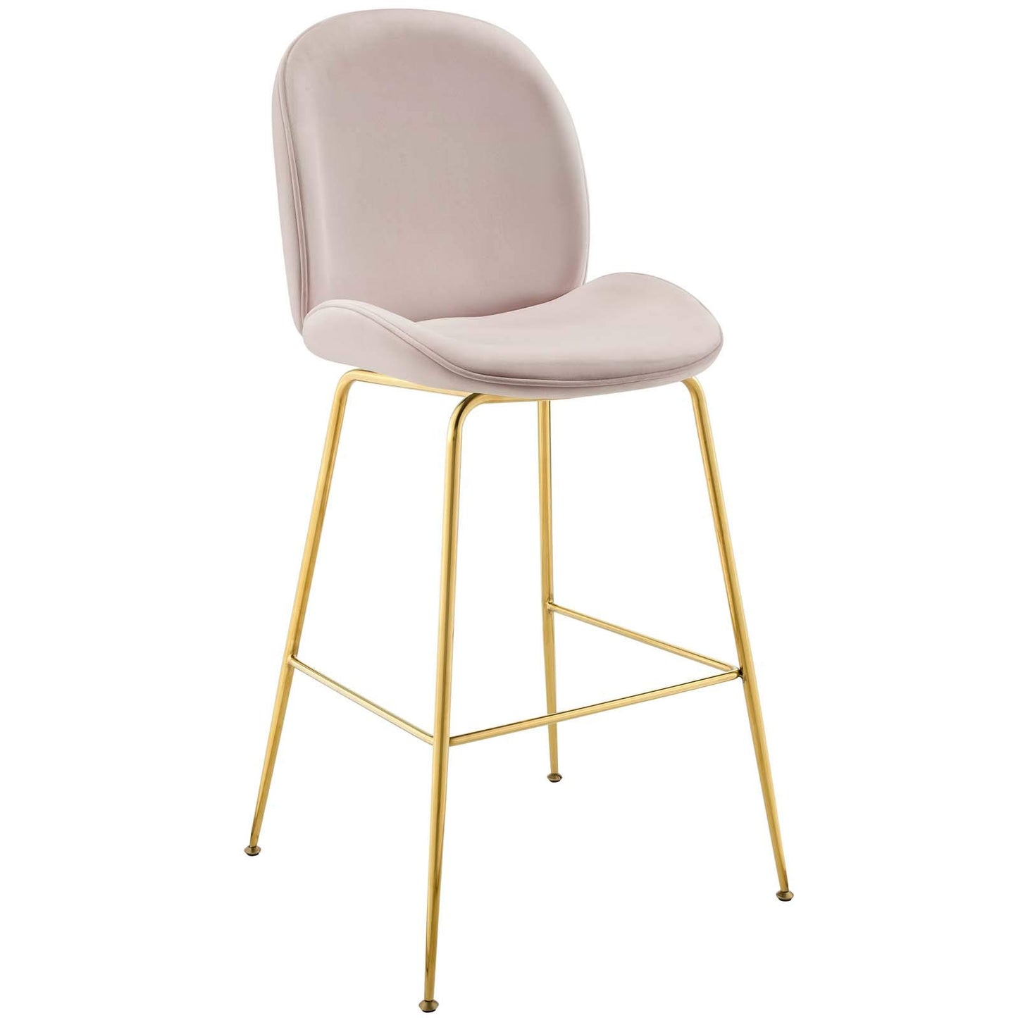 barstools | CasaFoyer Scoop Gold Stainless Steel Leg Bar Stool | Vintage Glamour | Sturdy Support | Comfortable Seating | Non-Marking Foot Caps | casafoyer.myshopify.com