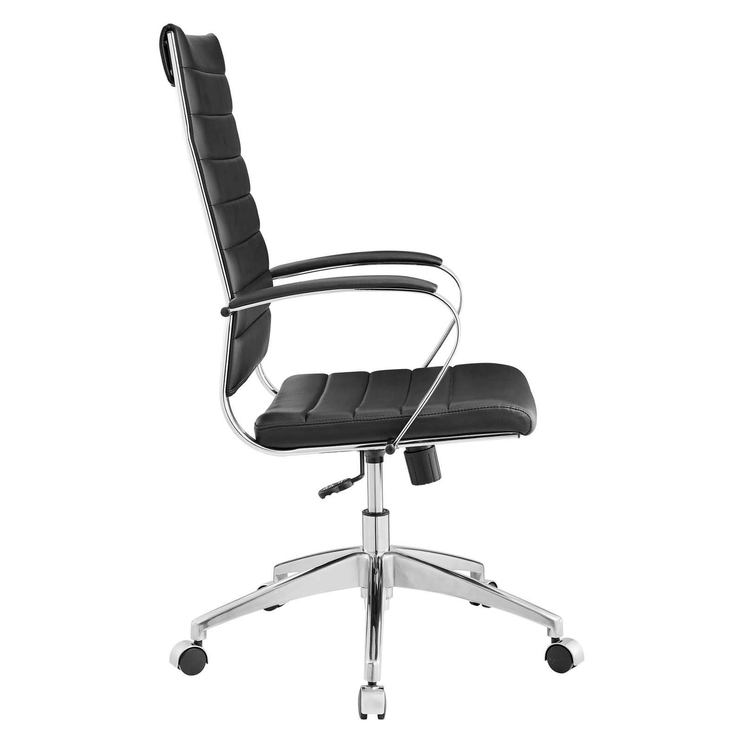 home office desk chairs | CasaFoyer Jive Ribbed High Back Executive Office Chair | Stylish & Functional | Natural Posture Support | Comfortable Padded Seat & Arms | Chrome-Plated Aluminum Base | Easy Mobility | Tension Knob & Tilt Lock | Ideal for Modern Office | casafoyer.myshopify.com