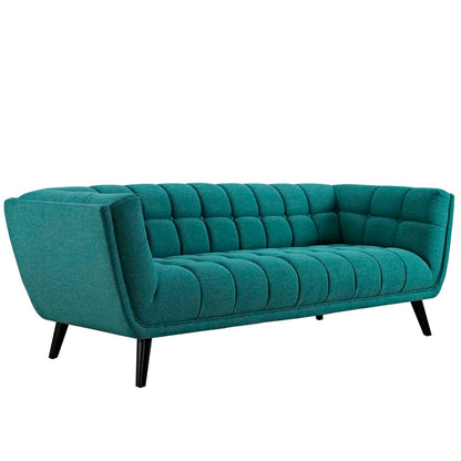 kitchen and dining room sets | CasaFoyer Bestow Collection | Exquisite Upholstered Sofa & Armchair Set - Teal | Premium Polyester Fabric | Dense Foam Padding | Elegant Button Tufting | Sturdy Black Finish Wood Legs | Versatile & Cozy | Includes Sofa & Armchair | casafoyer.myshopify.com