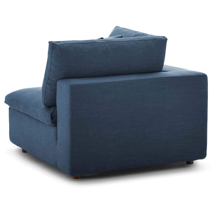 sofas | CasaFoyer Commix Plush Comfort Sectional Sofa Set | Ultimate Relaxation | Polyester & Linen Fabric | Solid Wood Construction | Cotton & Down Cushions | Azure | casafoyer.myshopify.com