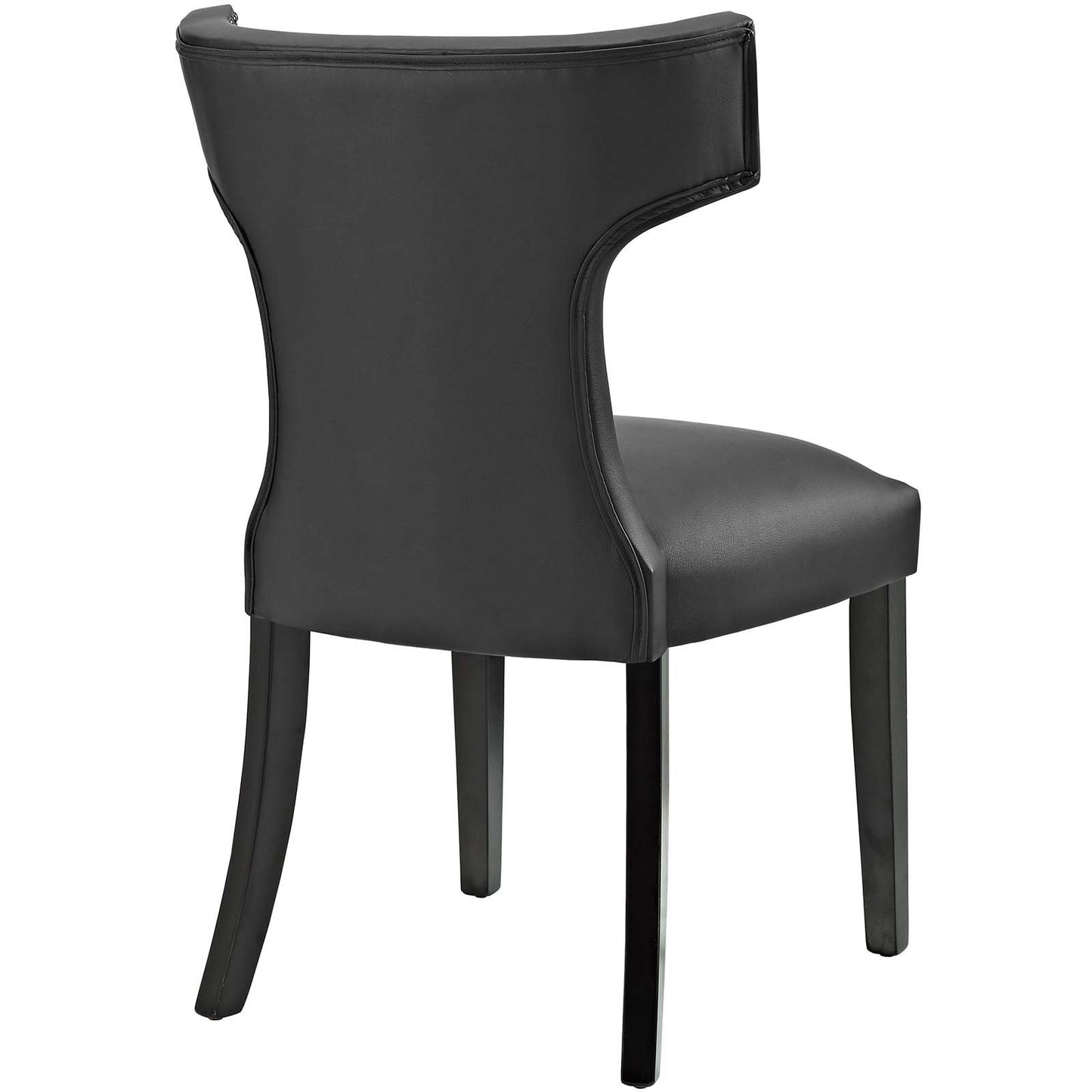 home office desk chairs | CasaFoyer Curve Dining Side Chair | Exquisite Design | Nailhead Trim | Plush Foam Cushioning | Durable Vinyl Upholstery | Non-Marking Foot Caps | Tapered Wooden Legs | Timeless Hourglass Shape | Elevate Your Dining Space | casafoyer.myshopify.com
